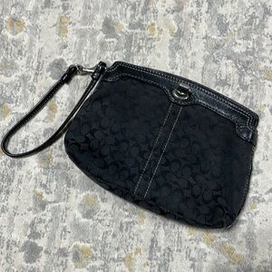 Coach Black Wristlet
